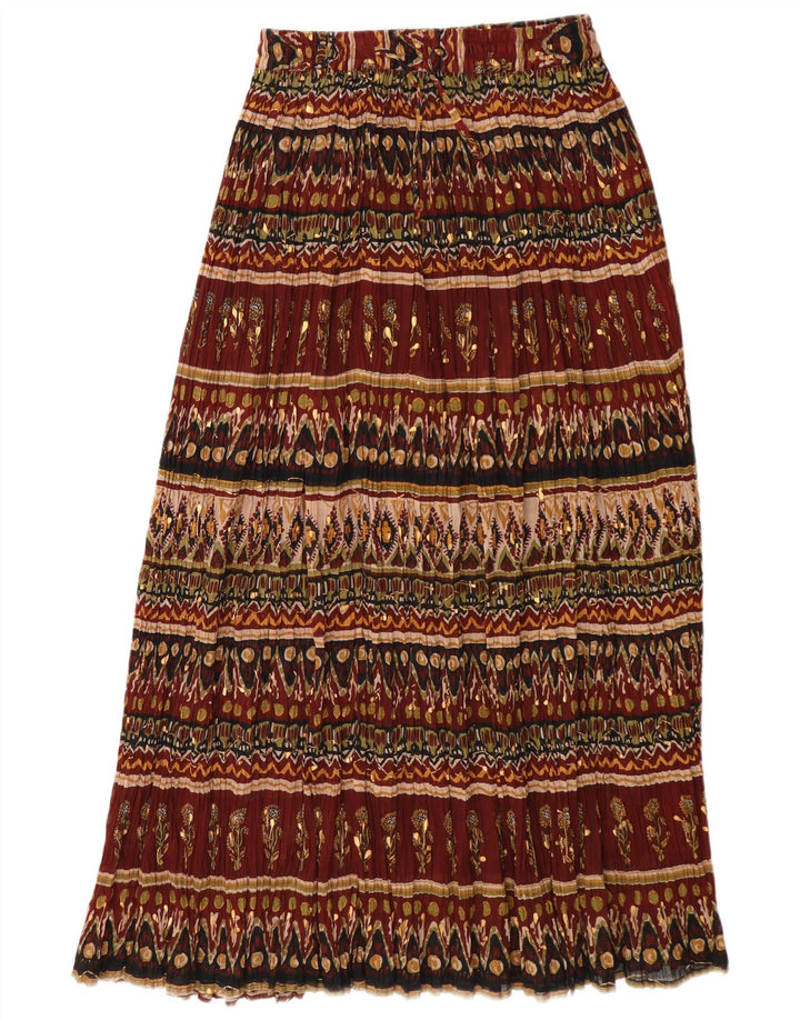 Broadway saia maxi feminina média W28 Borgonha floral