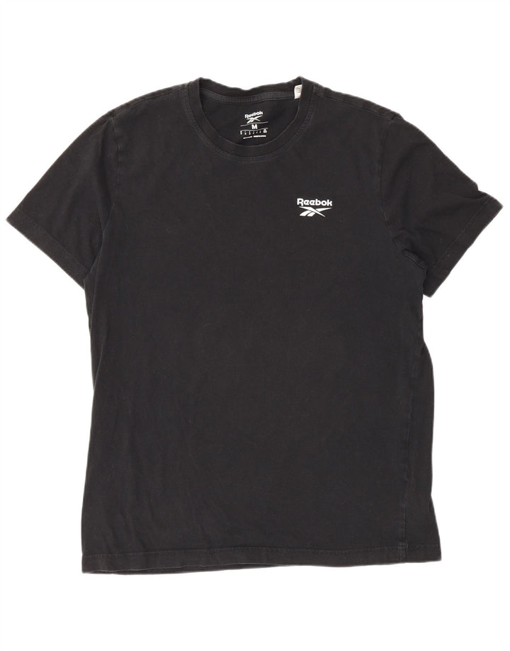 Camiseta masculina Reebok Top médio algodão preto