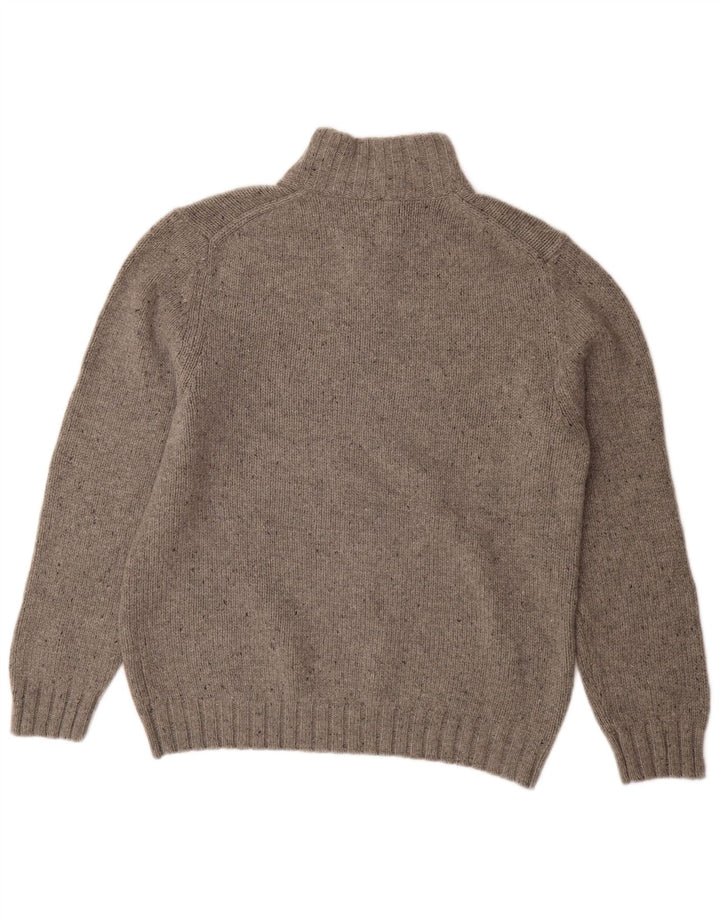 Suéter masculino NAUTICA com gola redonda, grande acrílico manchado cinza