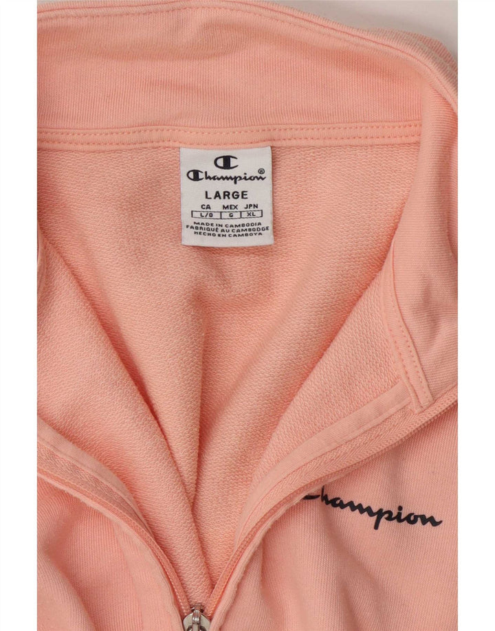 Champion Womens Tracksuit Top Jacket UK 16 Grande Rosa