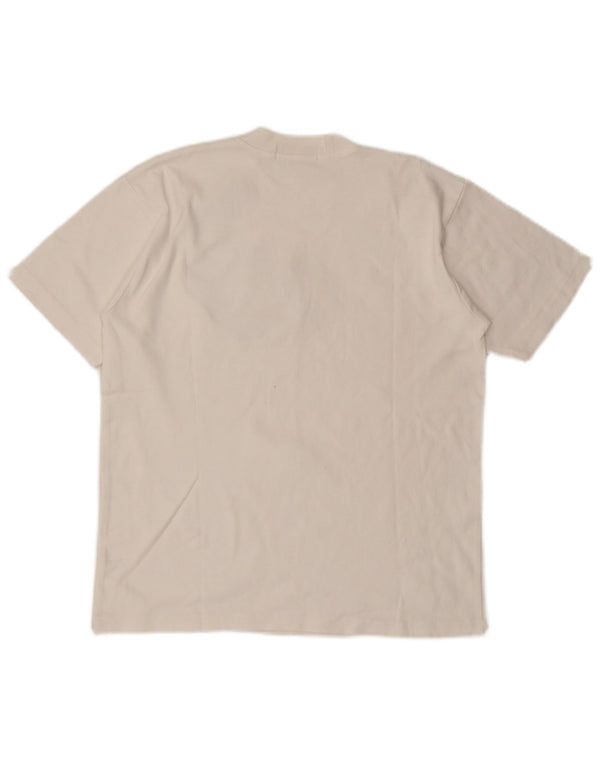 Camiseta feminina vintage Nasa com estampa gráfica UK 18 XL algodão branco
