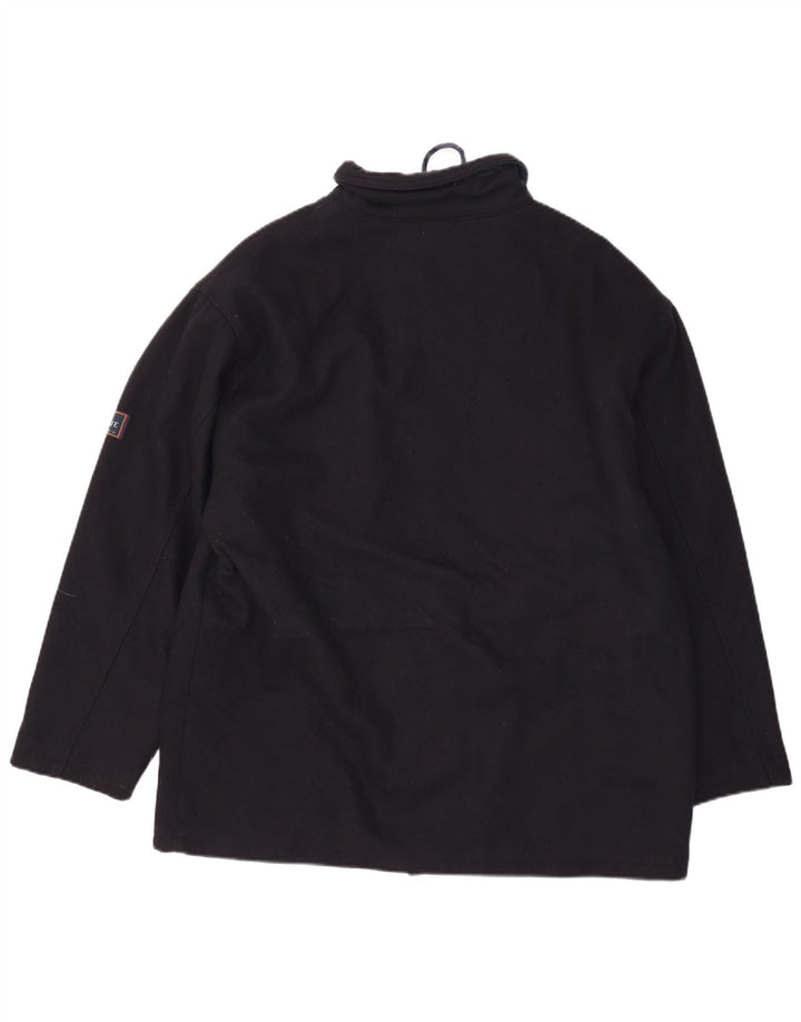 Casaco corta-vento masculino de ajuste solto Alexander's Reino Unido 38 lã azul marinho médio