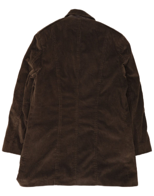 Casaco de veludo masculino Joseph Abboud Reino Unido 40 grande algodão marrom