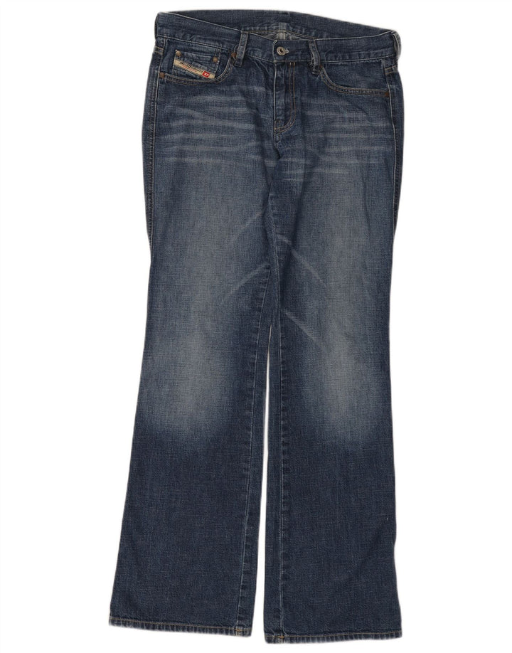 Diesel feminino bootcut jeans W30 L32 azul algodão
