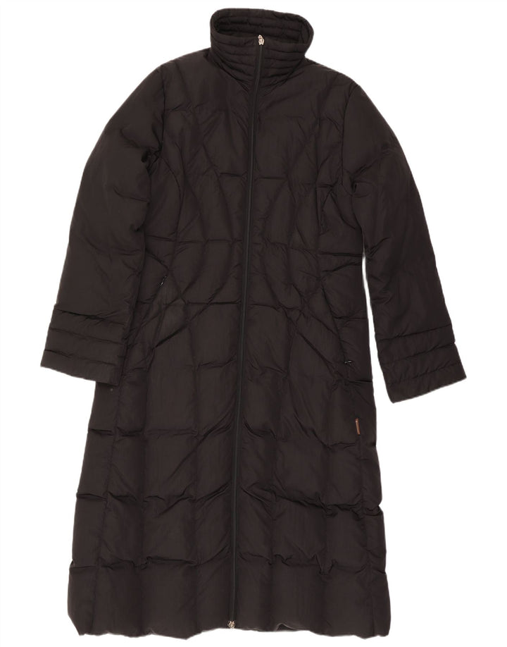 Casaco acolchoado feminino Moncler tamanho 4 XL preto poliamida