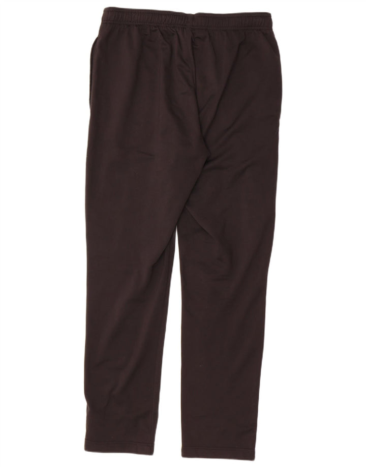 Calças de treino masculinas Adidas UK 42/44 poliéster preto grande