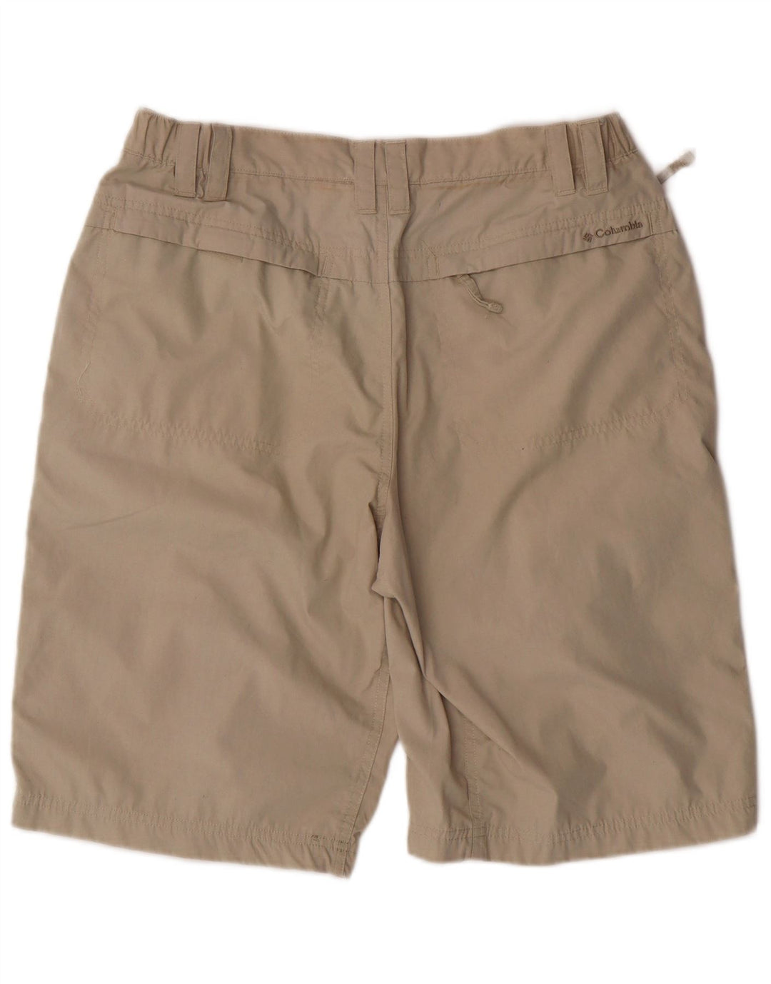 COLUMBIA Mens Cargo Shorts Médio W32 Poliéster Bege