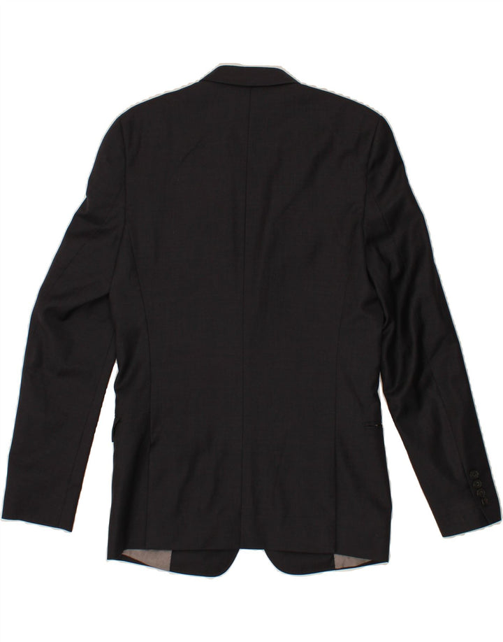 Terno masculino CHROM com 2 botões e 2 peças Reino Unido 38 médio W32 L30 preto