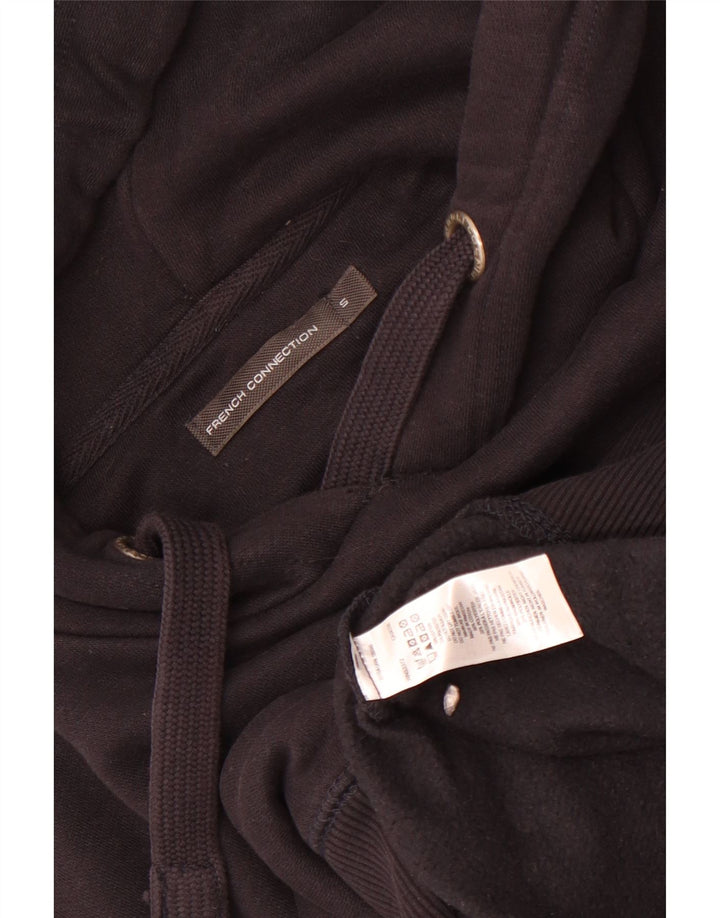 Jumper com capuz masculino French Connection pequeno algodão azul marinho