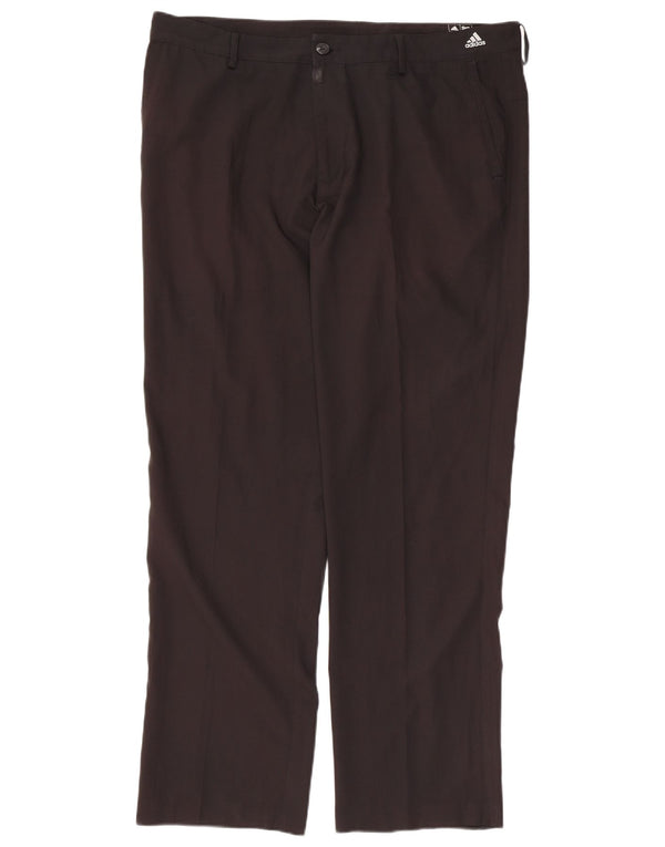 Adidas Mens Adizero Straight Chino Calças W38 L32 Poliéster Preto