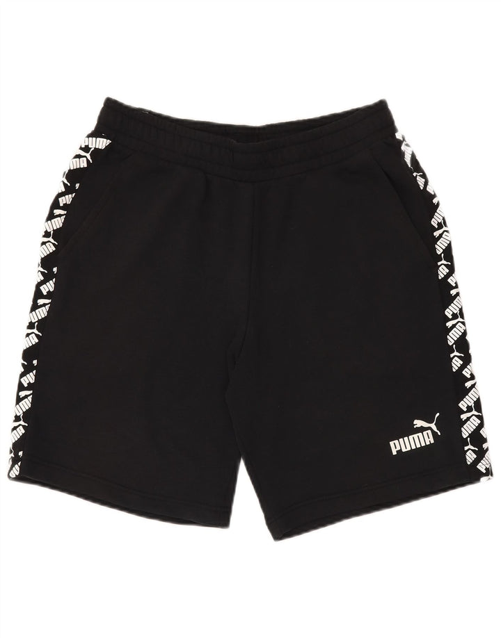 Shorts esportivos gráficos masculinos PUMA médios pretos