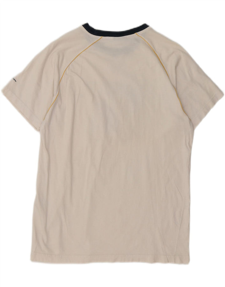 CAMPEÃO Camiseta masculina gráfica grande algodão branco