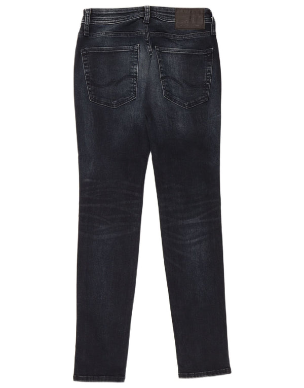 JACK & JONES Mens Liam Skinny Jeans W28 L30 Azul Marinho Algodão