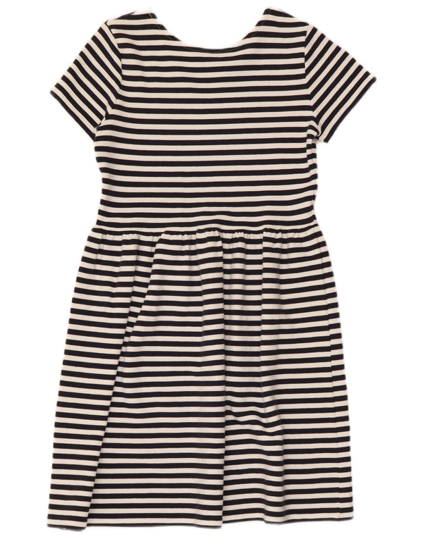 Vestido Polo Ralph Lauren feminino evasê 12-13 anos grande listrado azul marinho