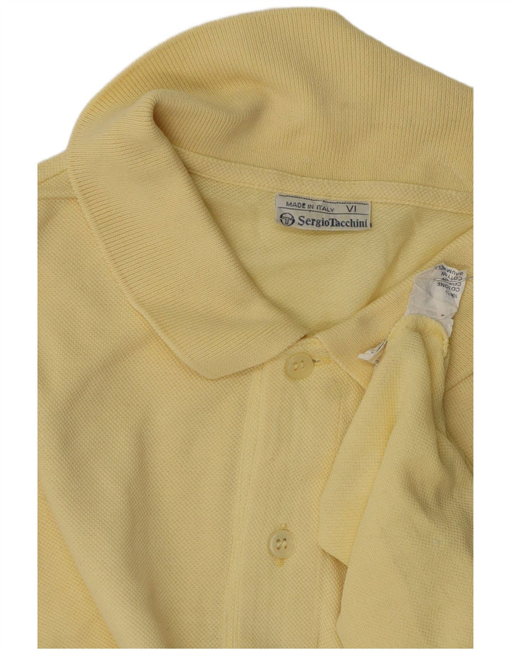 SERGIO TACCHINI Polo masculino médio algodão amarelo