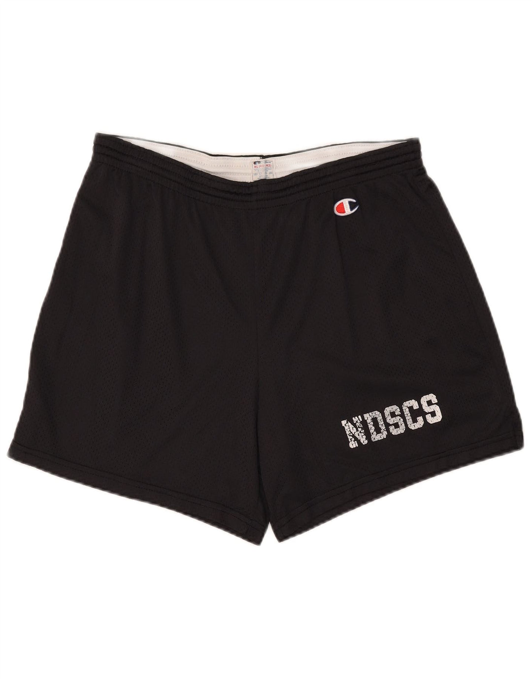 Shorts esportivos gráficos masculinos Champion XL preto nylon