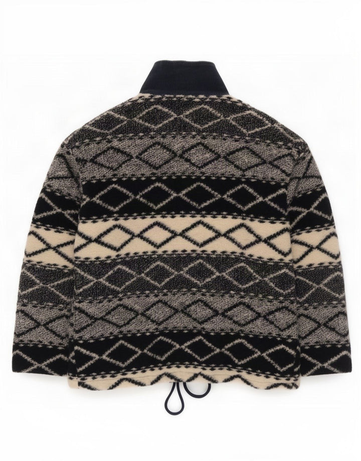 Jaqueta bomber masculina Wampum UK 44 2XL poliéster geométrico cinza