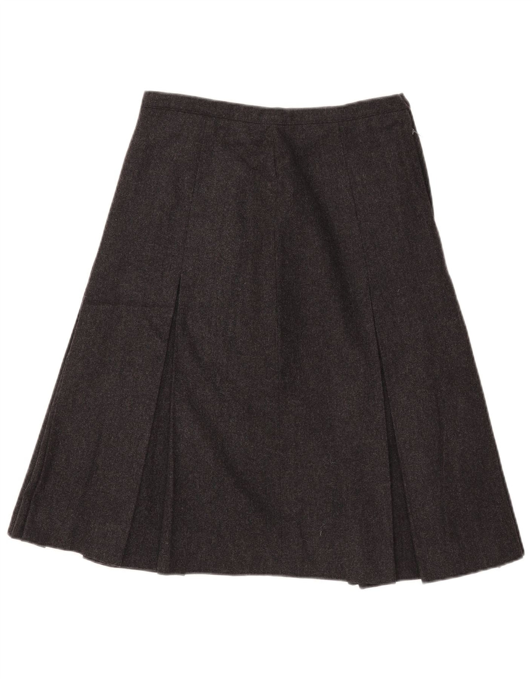Saia plissada feminina vintage W28 cinza médio