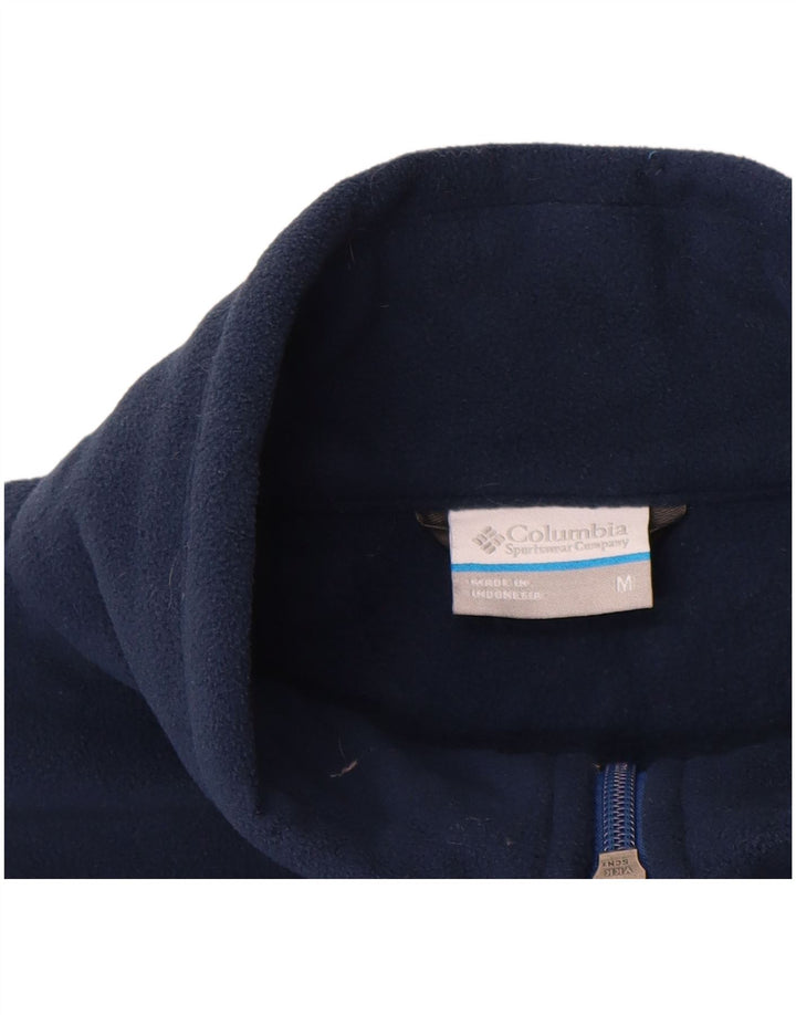 Colete de lã masculino Columbia UK 38 poliéster azul marinho médio