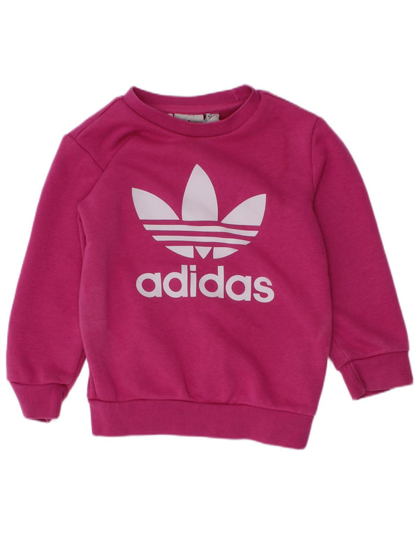 Fato de treino completo Adidas Baby Girls Graphic 18-24 meses algodão rosa