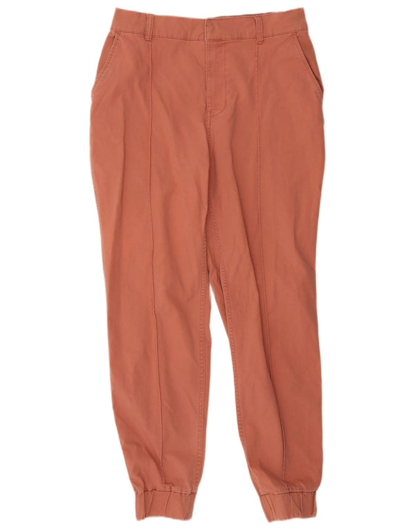 Calça jogger feminina Hollister de cintura alta Chino grande W32 L28 rosa