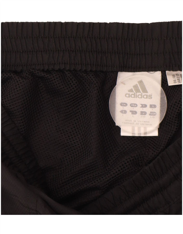Calça de treino masculina Adidas grande poliéster preto