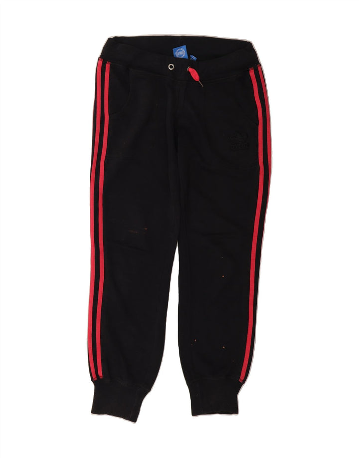 ADIDAS Womens Tracksuit Trousers Joggers  W32 L29 Black Cotton Vintage Adidas and Second-Hand Adidas from Messina Hembry 