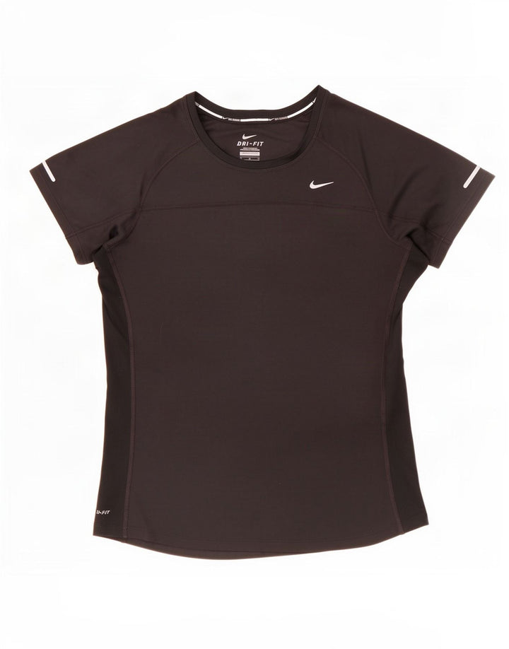 Camiseta Nike Feminina Dri Fit Top UK 12 Médio Preto Poliéster
