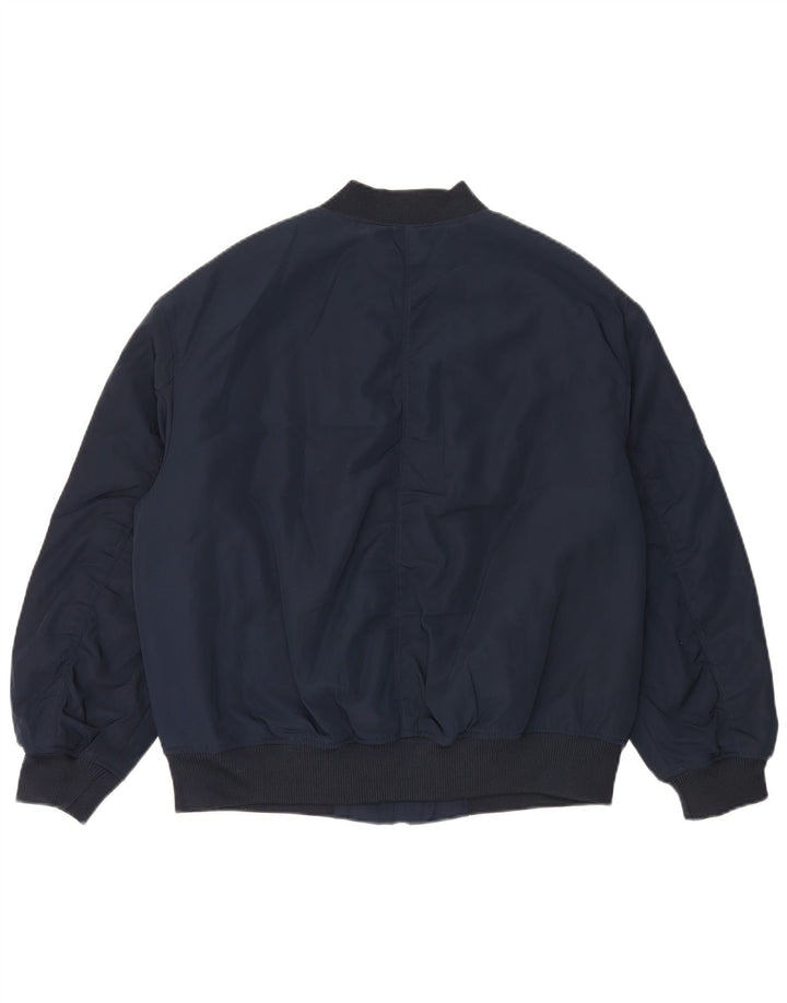 Jaqueta bomber feminina Marks & Spencer grande Reino Unido 14 grande azul marinho