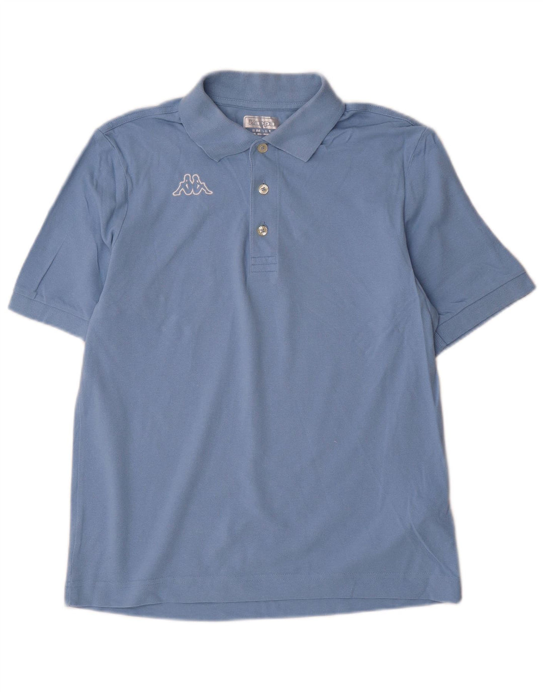 Camisa polo masculina Kappa pequena azul algodão