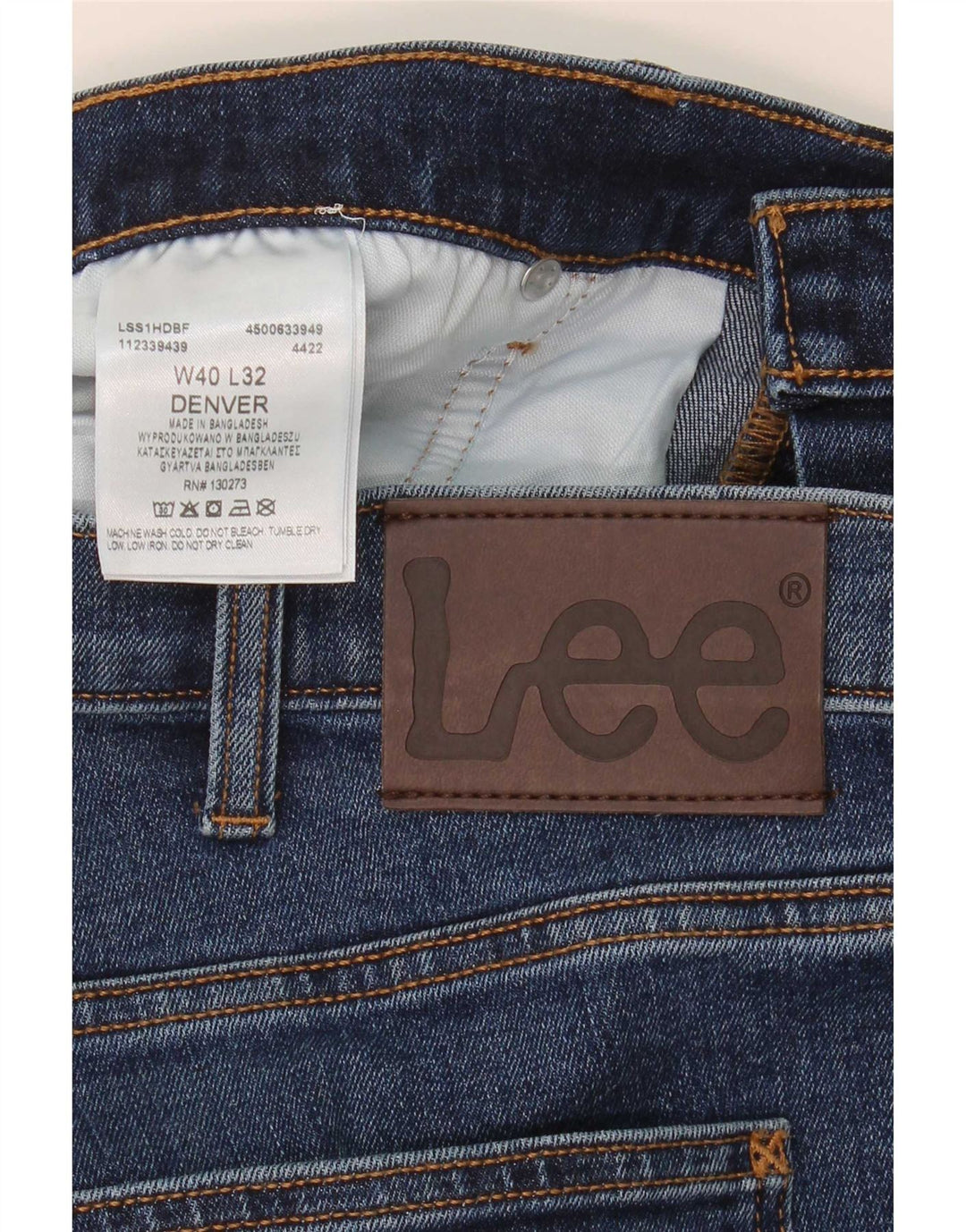 Lee Mens Denver Bootcut Jeans W40 L32 Azul Algodão