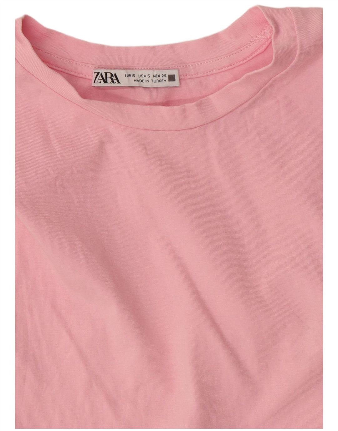 Zara Womens Crop Vest Top UK 8 Pequeno Rosa