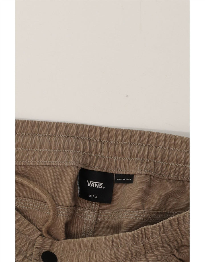 VANS Mens Straight Cargo Calças Pequenas W29 L28 Bege