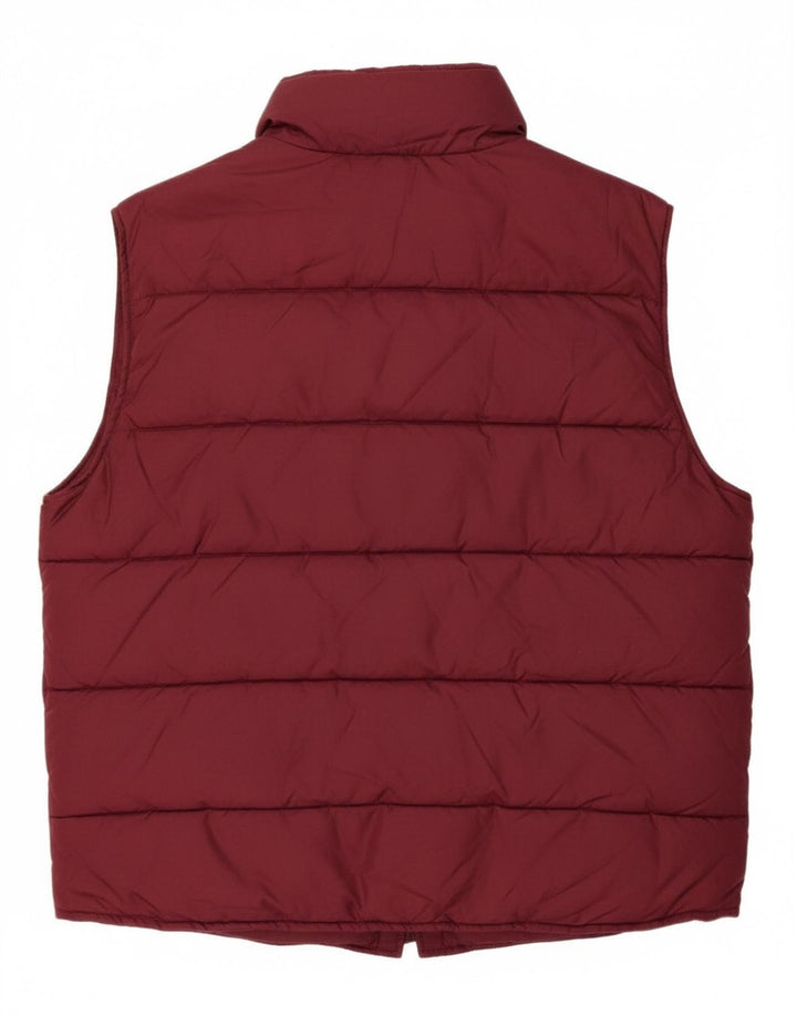 Colete masculino acolchoado com capuz RIFLE UK 40 grande Borgonha