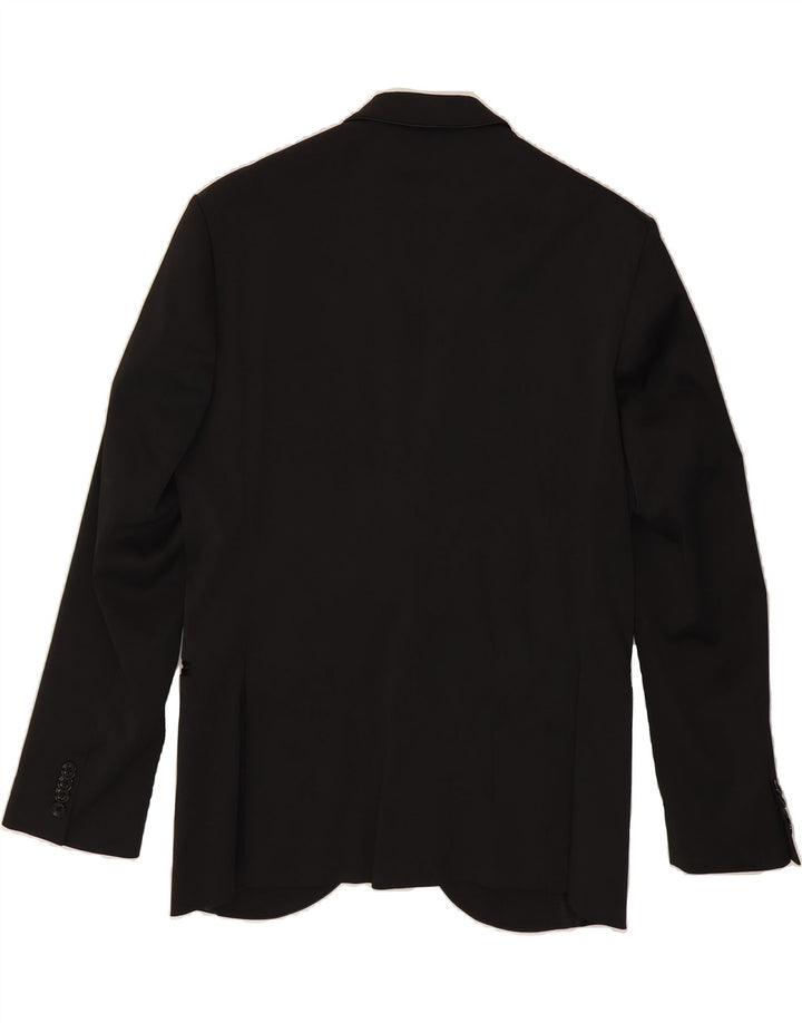 Jaqueta blazer masculina de 2 botões HAVANA & CO IT 48 poliéster preto médio