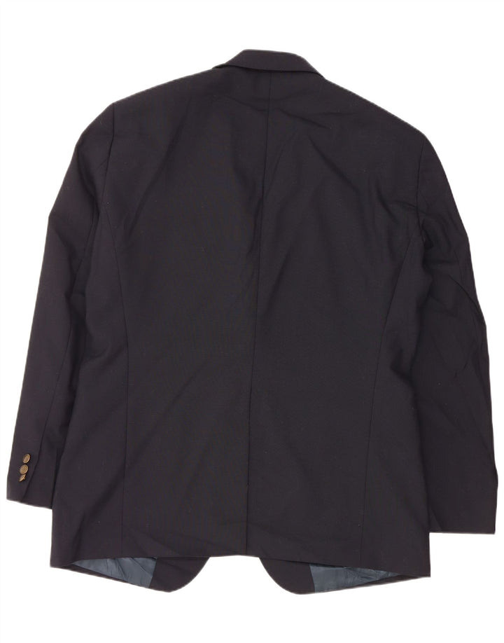 Jaqueta blazer masculina DOCKERS com 2 botões UK 42 XL preto poliéster