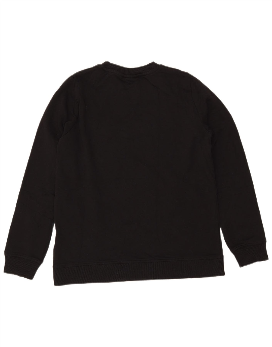 VANS feminino gráfico moletom jumper UK 14 médio preto algodão