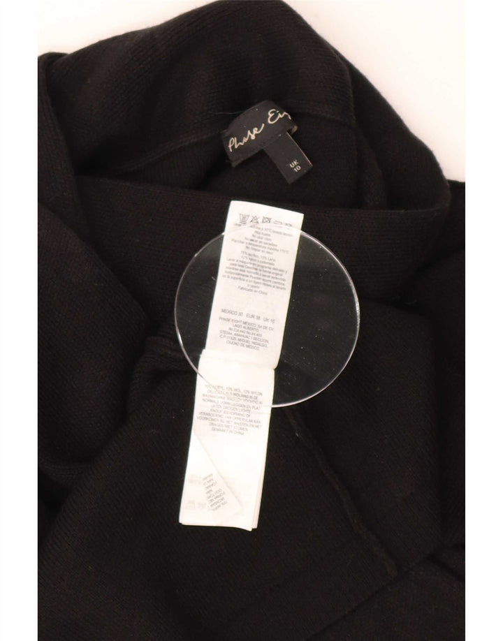 Suéter cardigã feminino oversized com palangre Phase Eight Reino Unido 10 pequeno preto