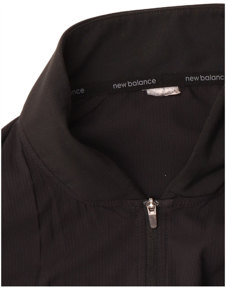 NEW BALANCE Jaqueta masculina de agasalho médio preto