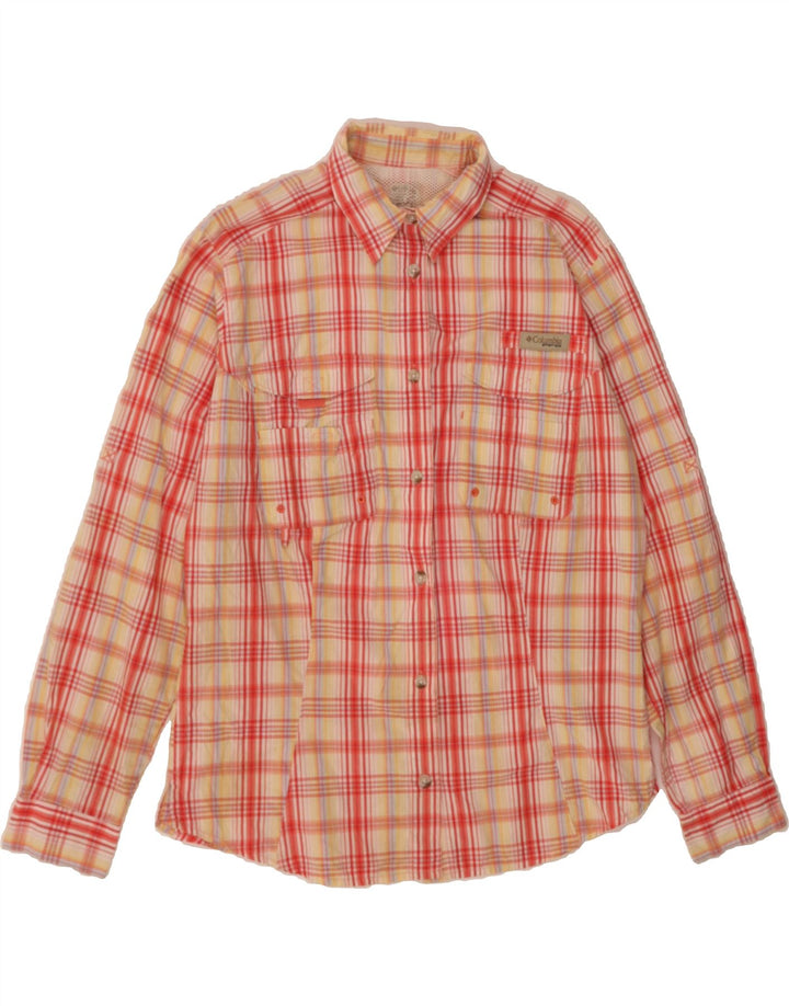 COLUMBIA Womens Shirt UK 14 Medium Multicoloured Check Cotton Vintage Columbia and Second-Hand Columbia from Messina Hembry 