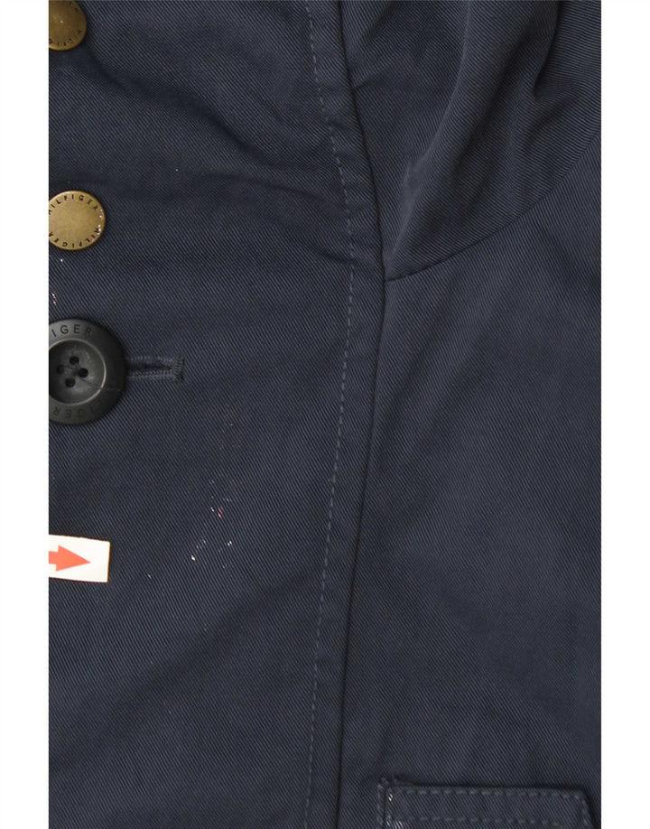 Jaqueta de chuva masculina Tommy Hilfiger com capuz Reino Unido 38 médio azul marinho poliamida