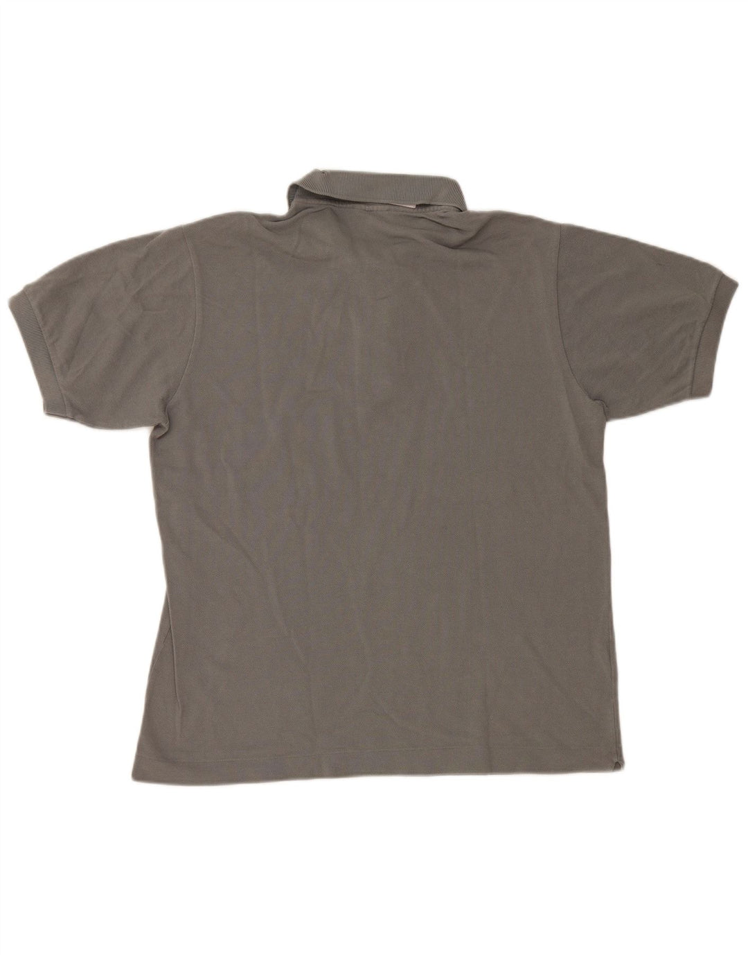 Camisa polo masculina Lacoste tamanho 4 algodão cinza médio