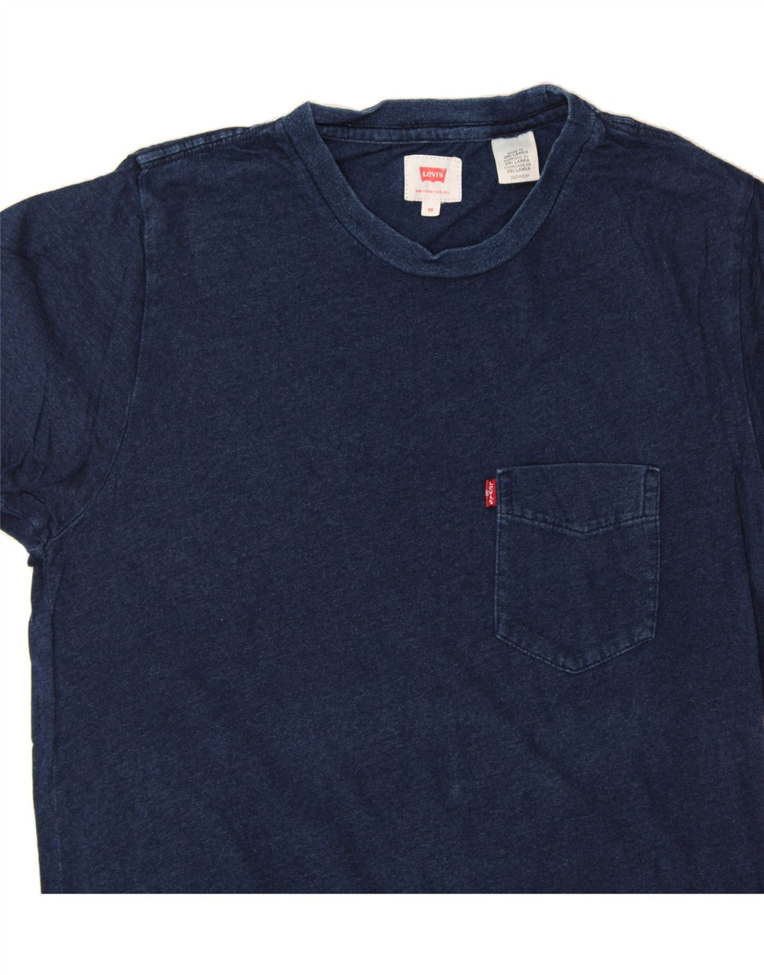 LEVI'S Mens T-Shirt Top XS Navy Blue Vintage Levi's and Second-Hand Levi's from Messina Hembry 