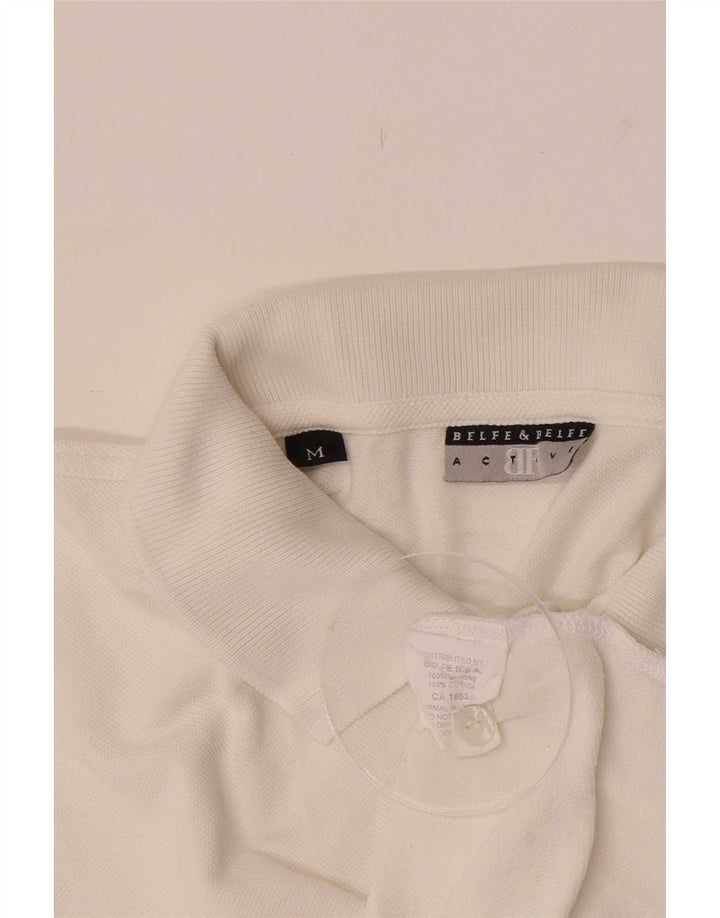 Camisa Polo Belfe & Masculina Média Branca