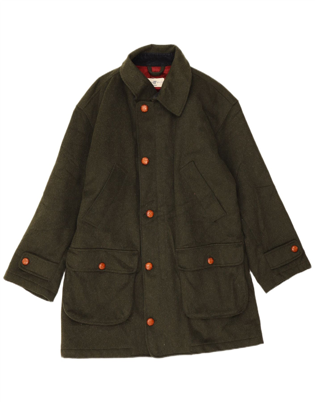 Sobretudo masculino Belfe & Belfe IT 50 grande lã verde