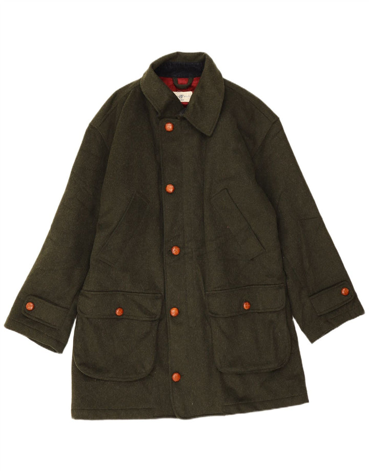 Sobretudo masculino Belfe & Belfe IT 50 grande lã verde