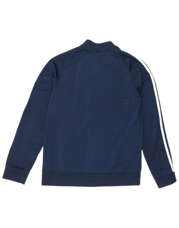Jaqueta Adidas Meninos Treino Top 11-12 Anos Azul Marinho Colorblock Sports