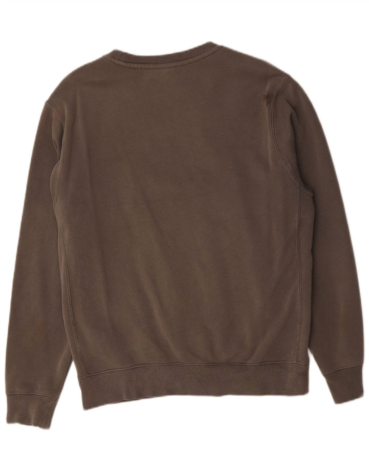 Nike Mens Moletom Jumper Pequeno Algodão Cinza