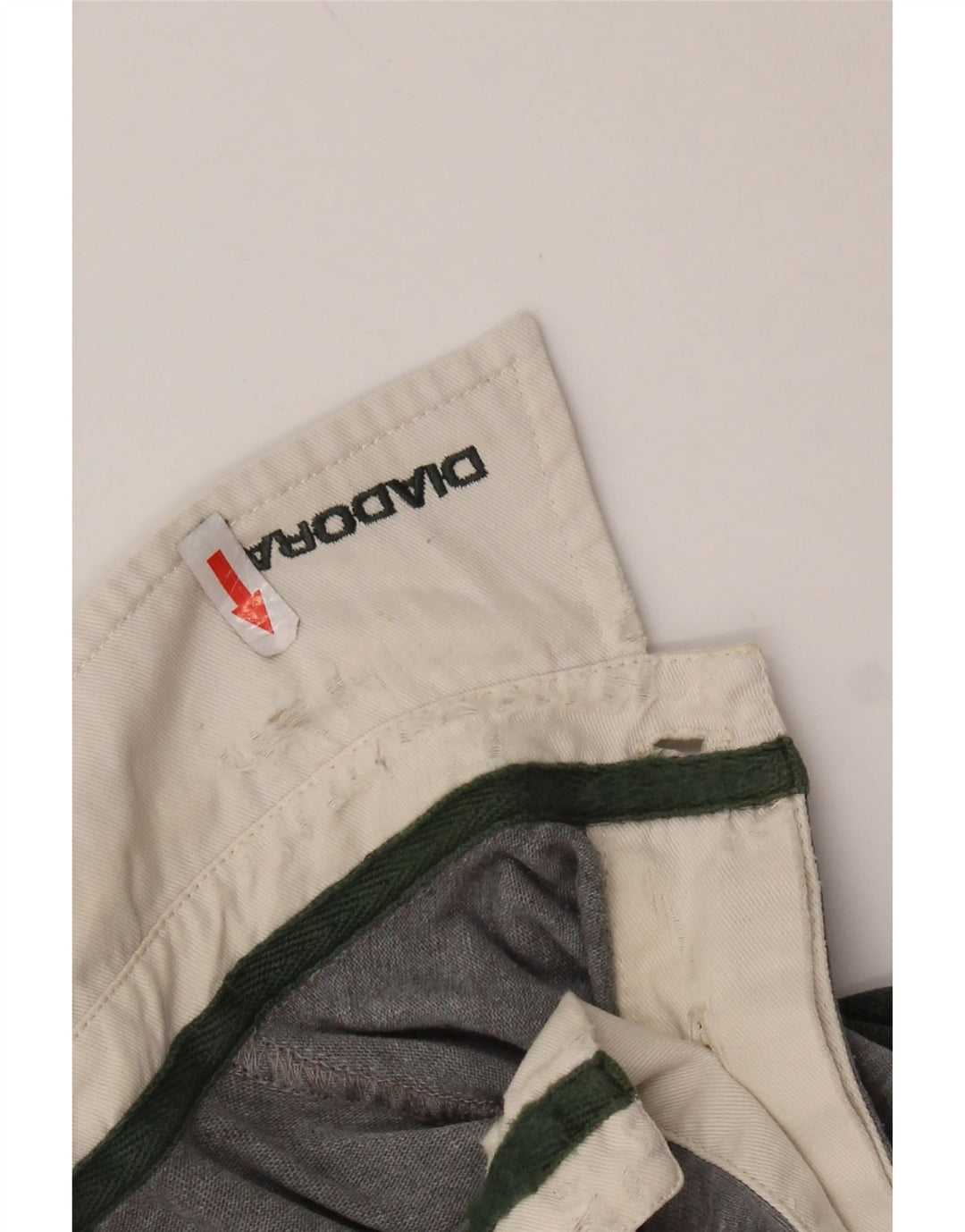 Camisa polo masculina de rugby com manga comprida gráfica DIADORA grande listrada cinza