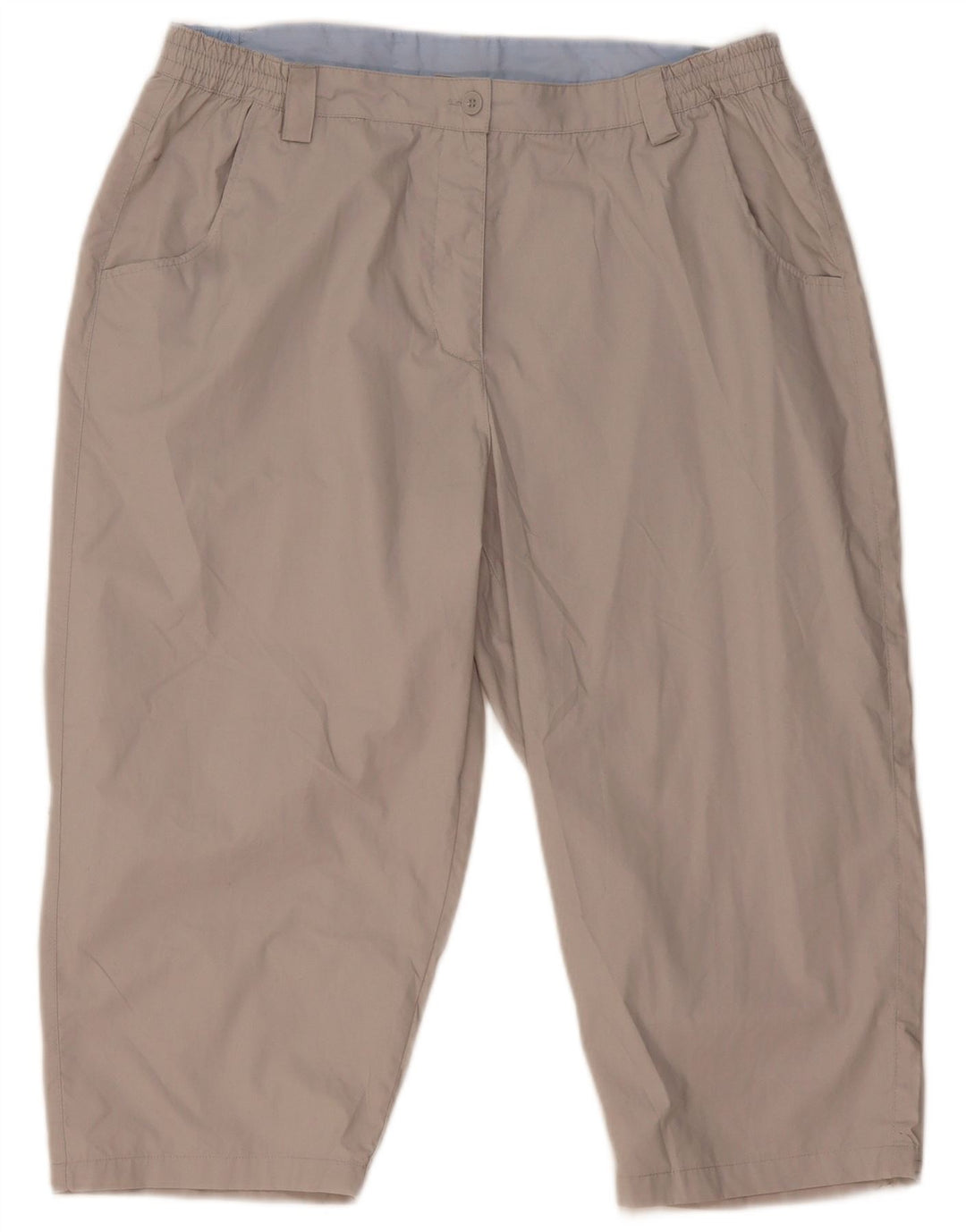 Bermuda feminina Mountain Warehouse UK 16 grande poliéster bege W34
